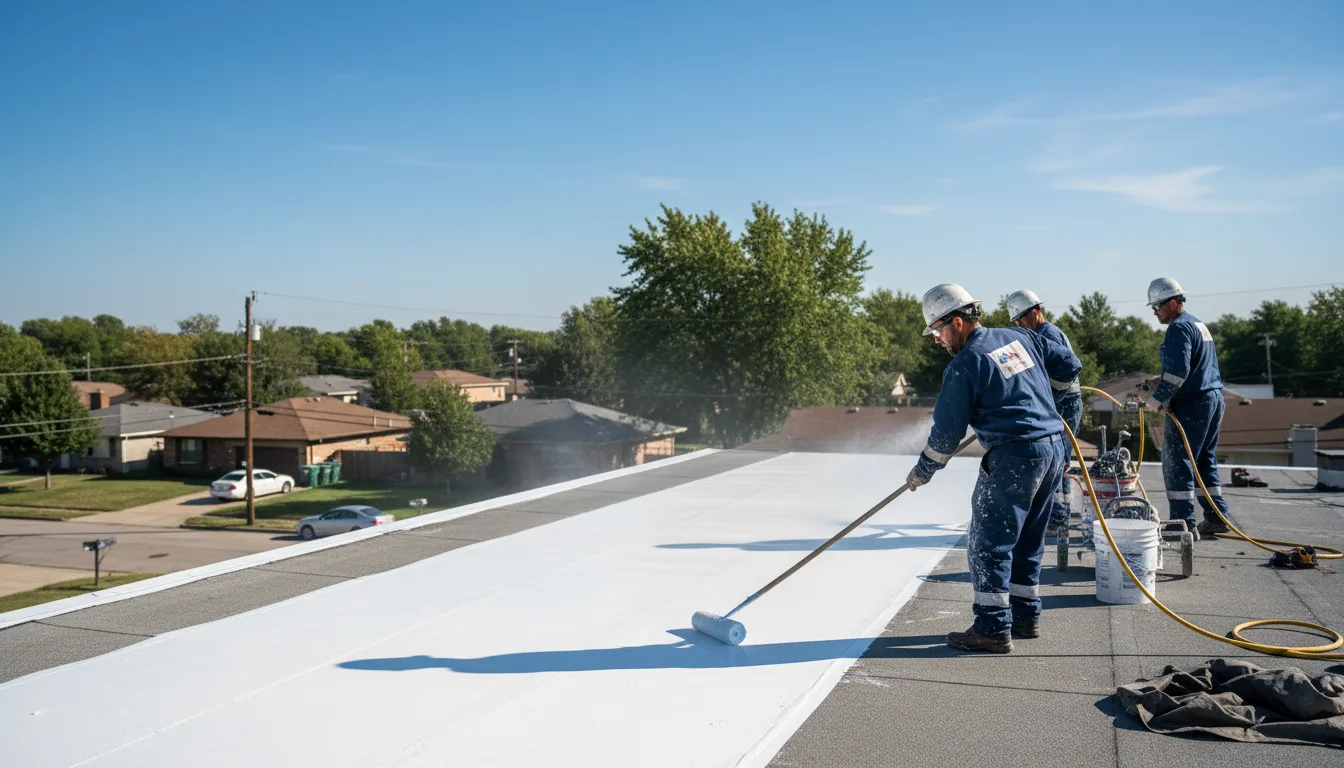 Commercial roof coating in Damascus, PA near me